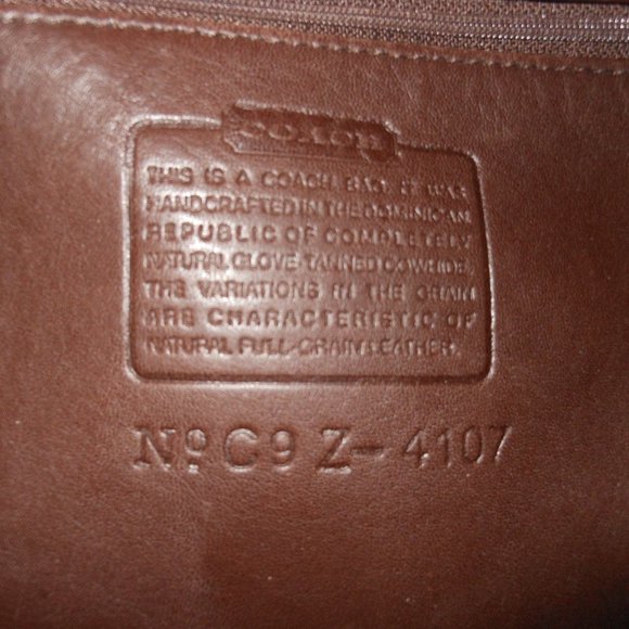 COACH VINTAGE BROWN LEATHER SHOULDER BAG - Picture 5 of 8